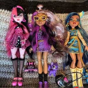 Set of 3 Monster High Dolls